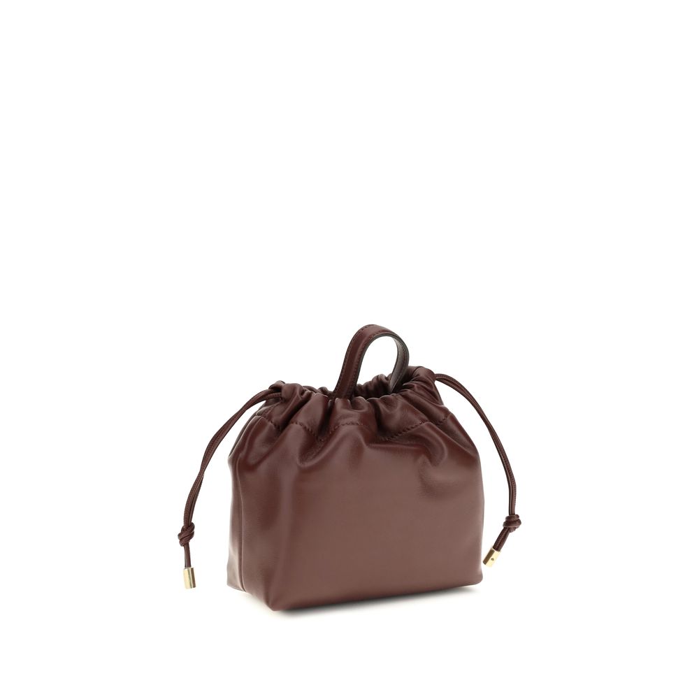 Chloé Icons Mini Shoulder Bag with Chain - Burnt Red