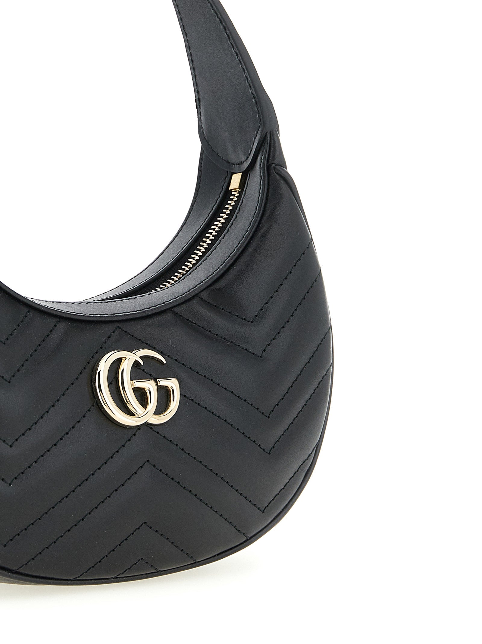 Gucci GG Marmont Small Shoulder Bag - Black Leather