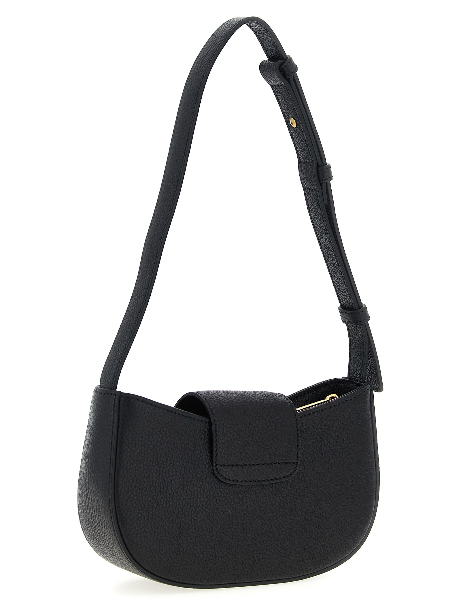 Ferragamo Double Gancini Mini Shoulder Bag - Black