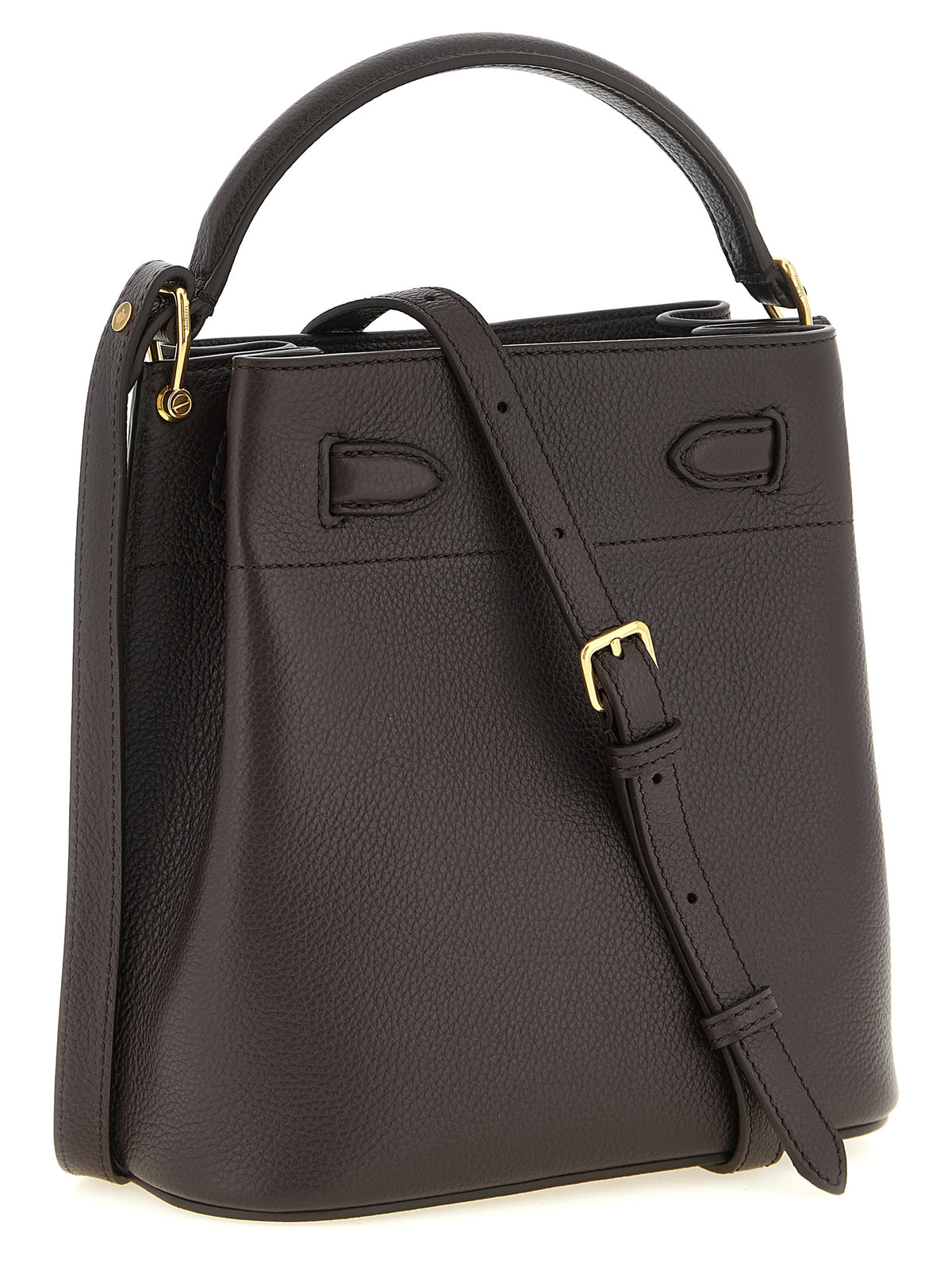 Mulberry Islington Small Bucket Bag - Ebony Classic Grain