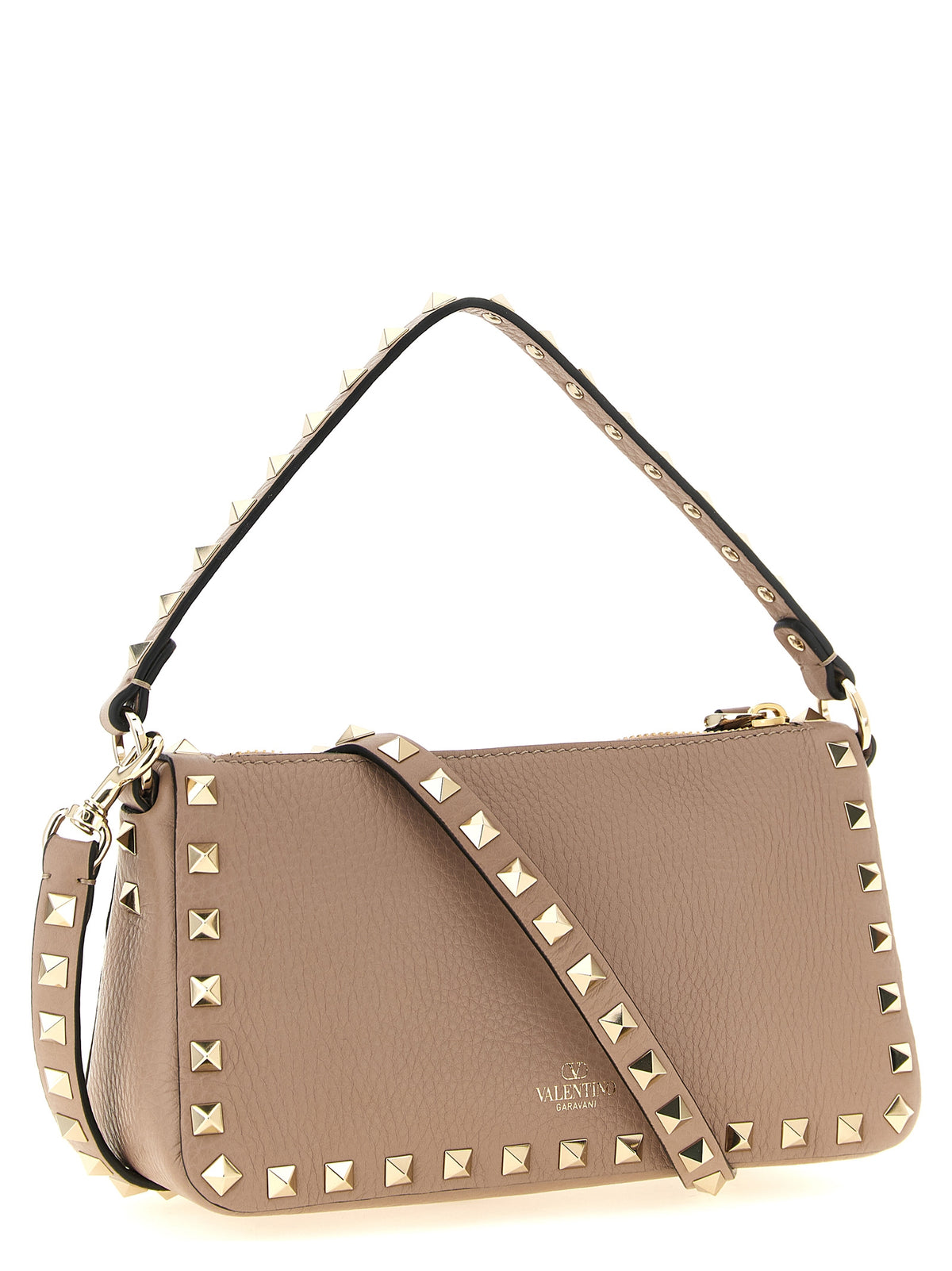 Valentino Garavani Rockstud Small Crossbody Bag - Poudre Grained Leather
