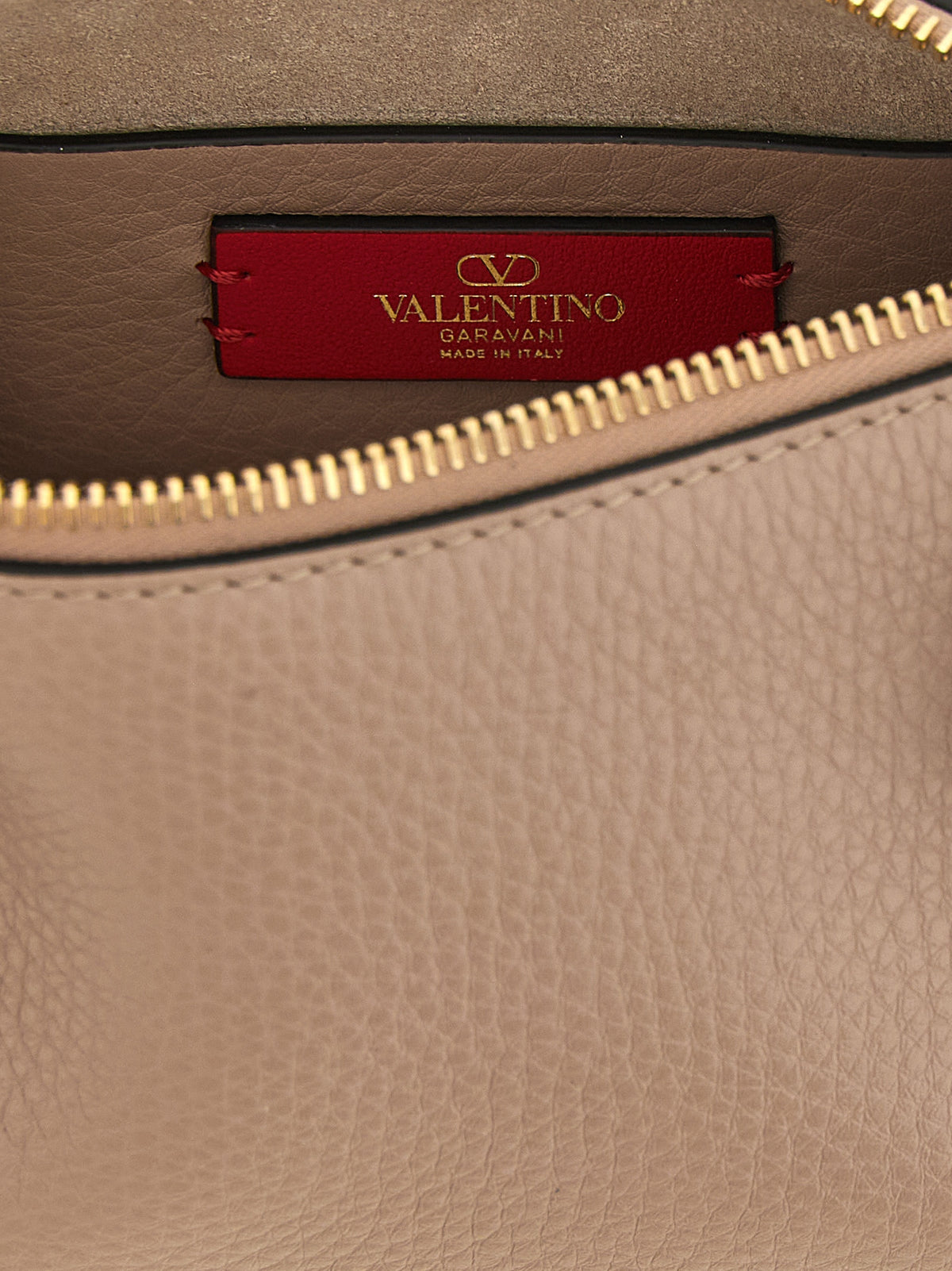 Valentino Garavani Rockstud Small Crossbody Bag - Poudre Grained Leather
