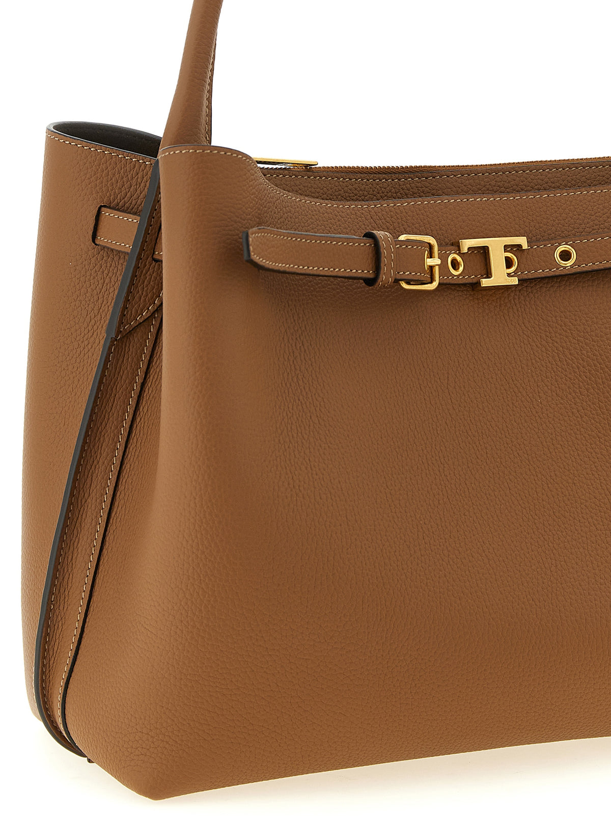 Tod's T Signature Small Handbag - Brown Leather