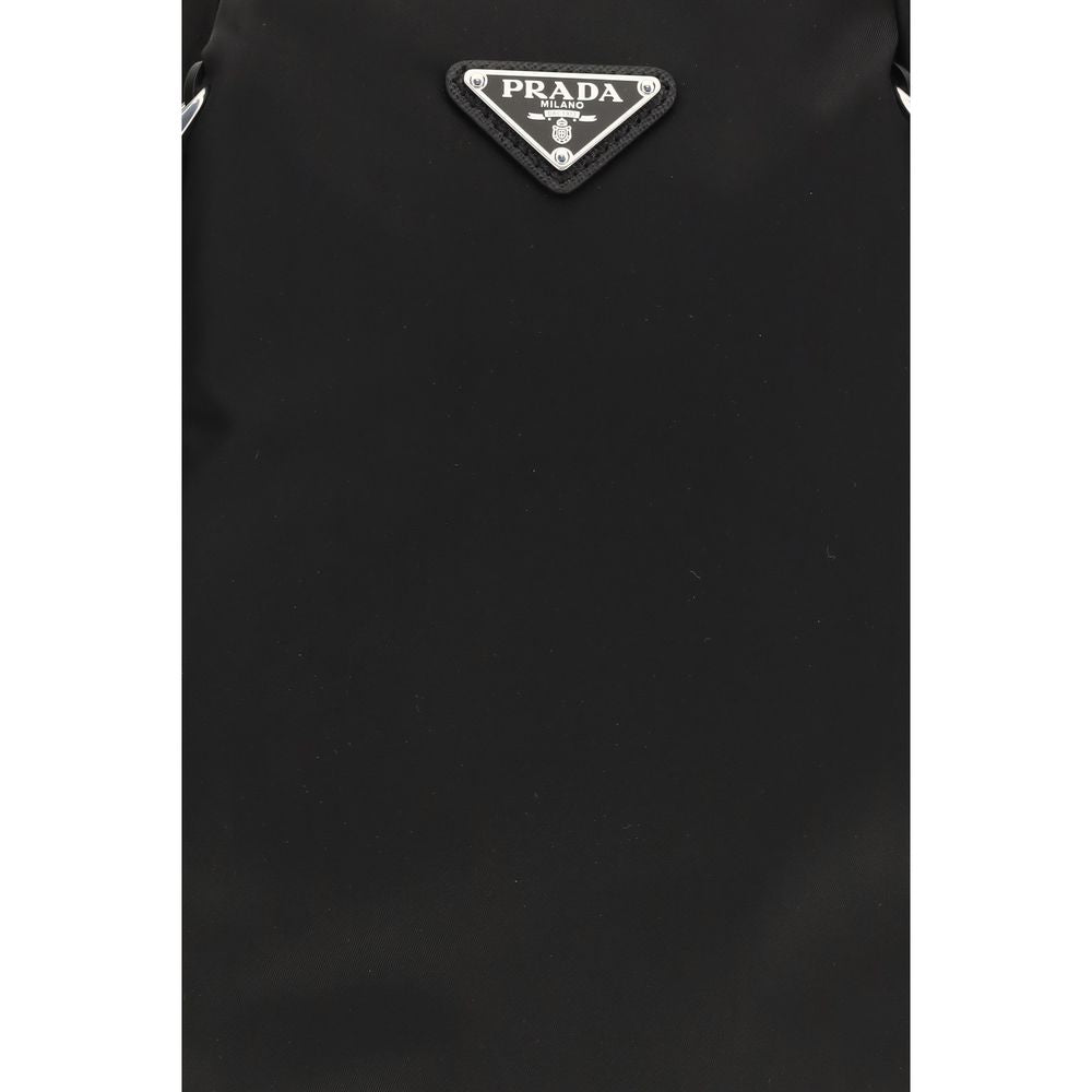 Prada Re-Nylon and Saffiano Leather Backpack - Black