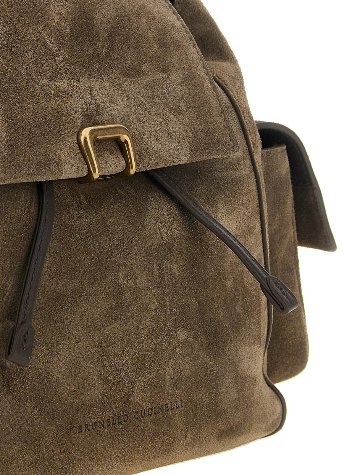 Brunello Cucinelli Sartorial Backpack - Bark Suede
