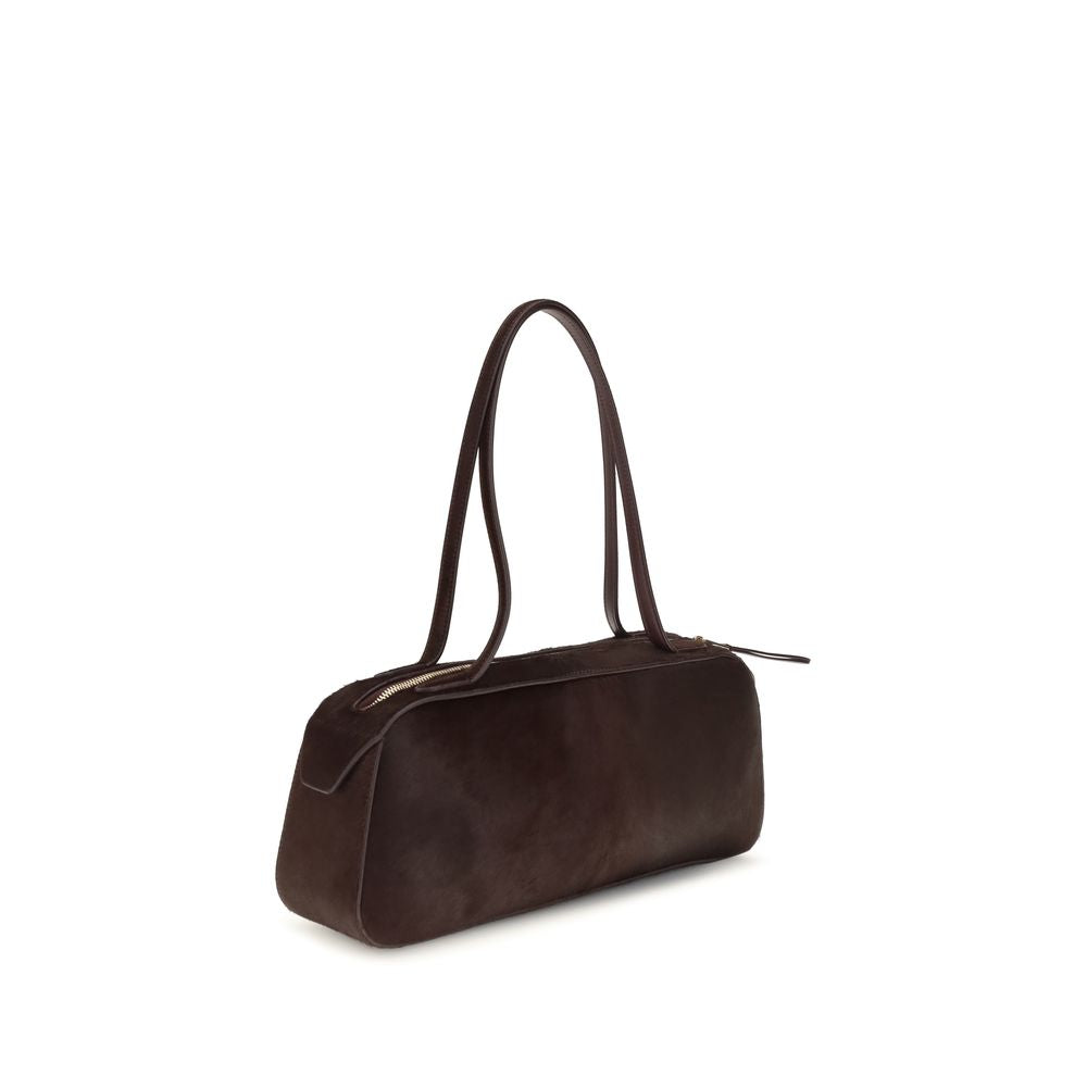 Khaite Simona Shoulder Bag - Rouge Noir Haircalf
