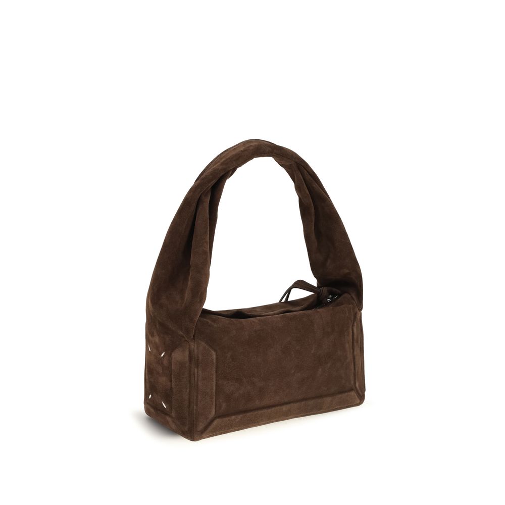 Maison Margiela Box Bag East West Small - Brown Suede