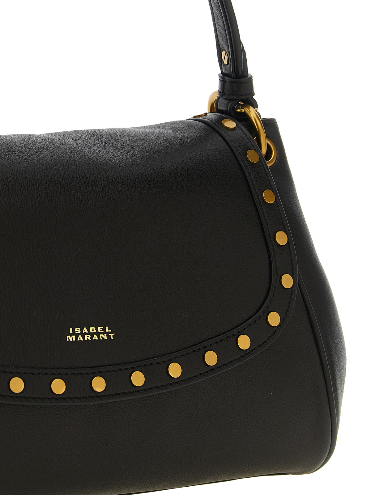 Isabel Marant Chany M Bag - Black Lambskin Leather