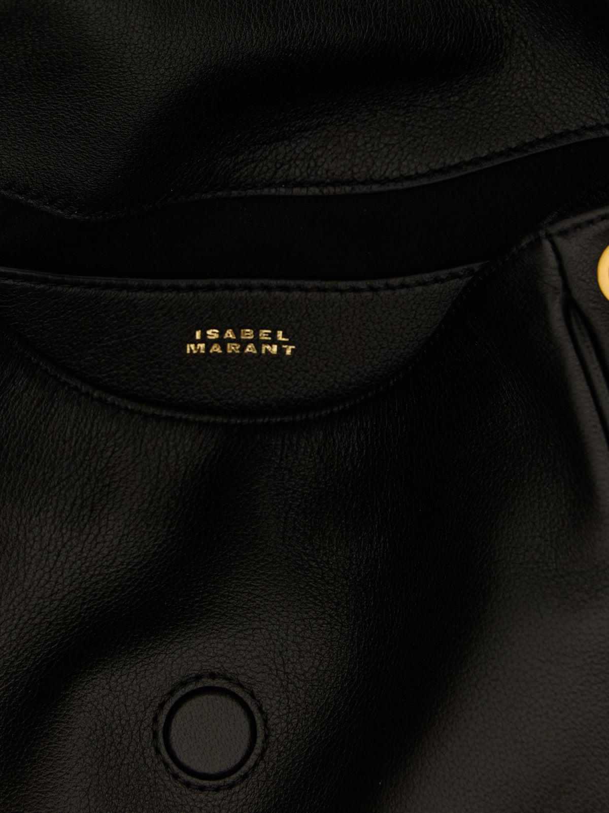 Isabel Marant Chany M Bag - Black Lambskin Leather