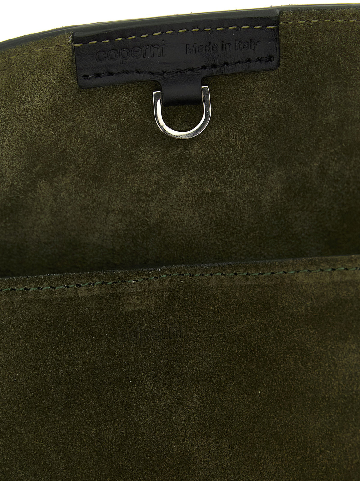 Coperni Ergonomic Bucket Bag - Olive Suede