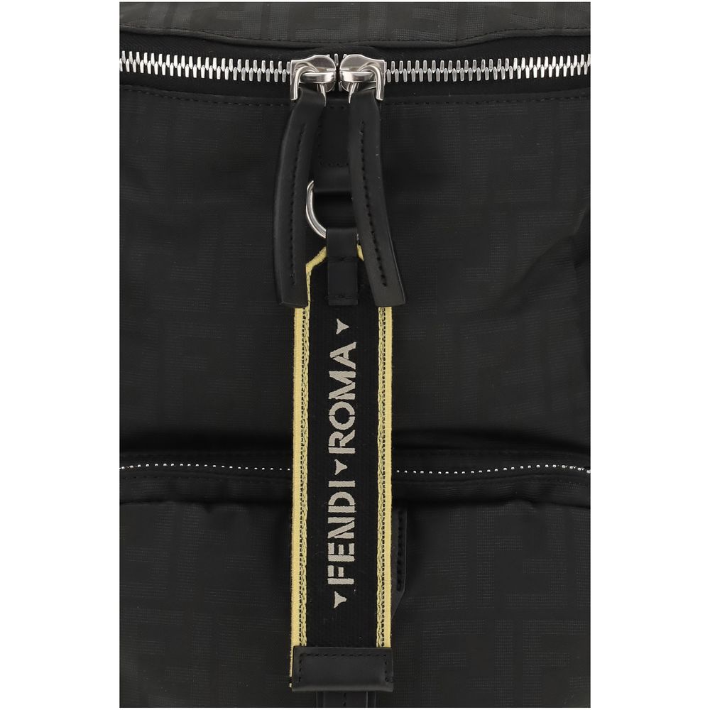 Fendi Tourist Backpack - Black Superlight FF Zucca Fabric