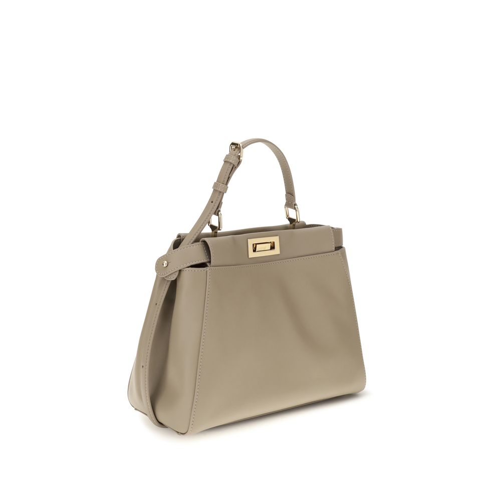 Fendi My Peekaboo® Small Leather Bag - Dove Grey