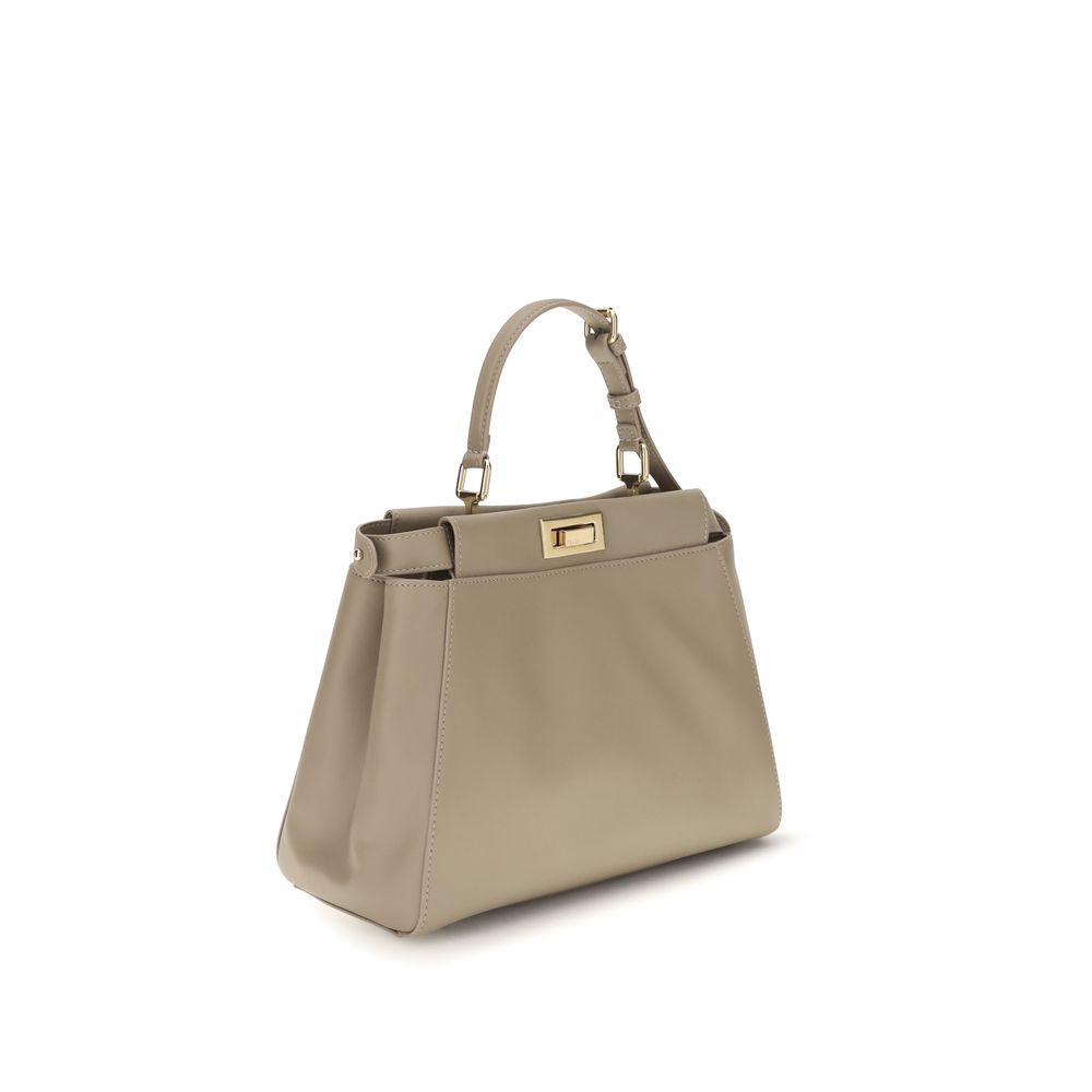 Fendi My Peekaboo® Small Leather Bag - Dove Grey