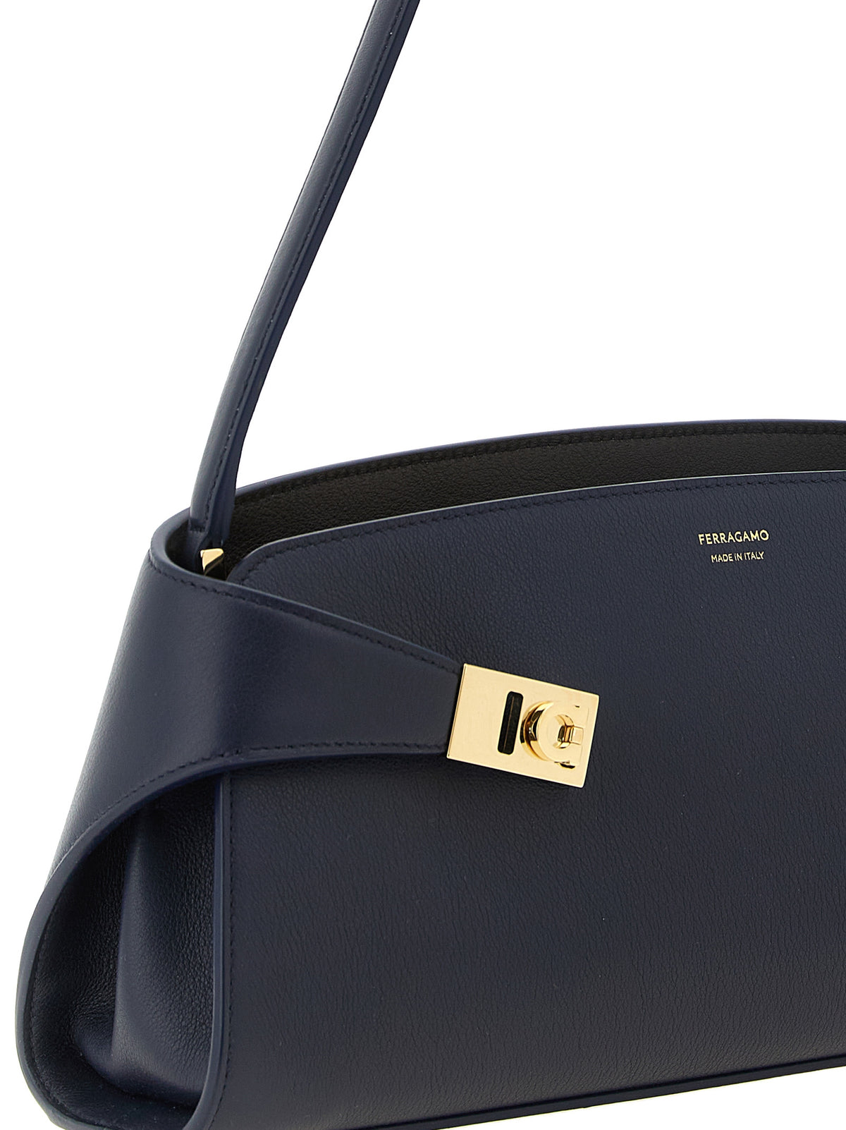 Ferragamo Hug East-West Shoulder Bag - Dark Navy Blue