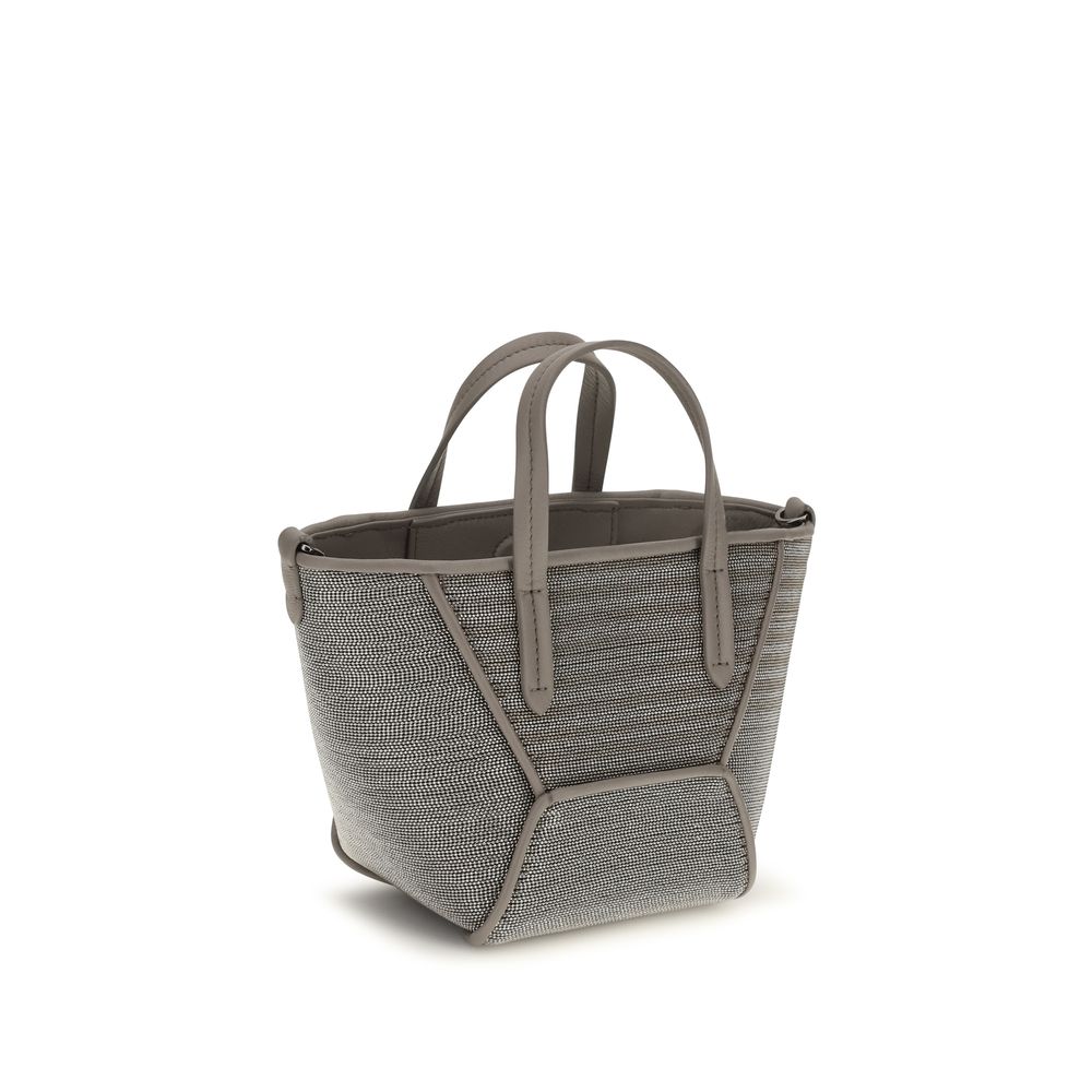 Brunello Cucinelli BC Duo Precious Mini Bag - Grey