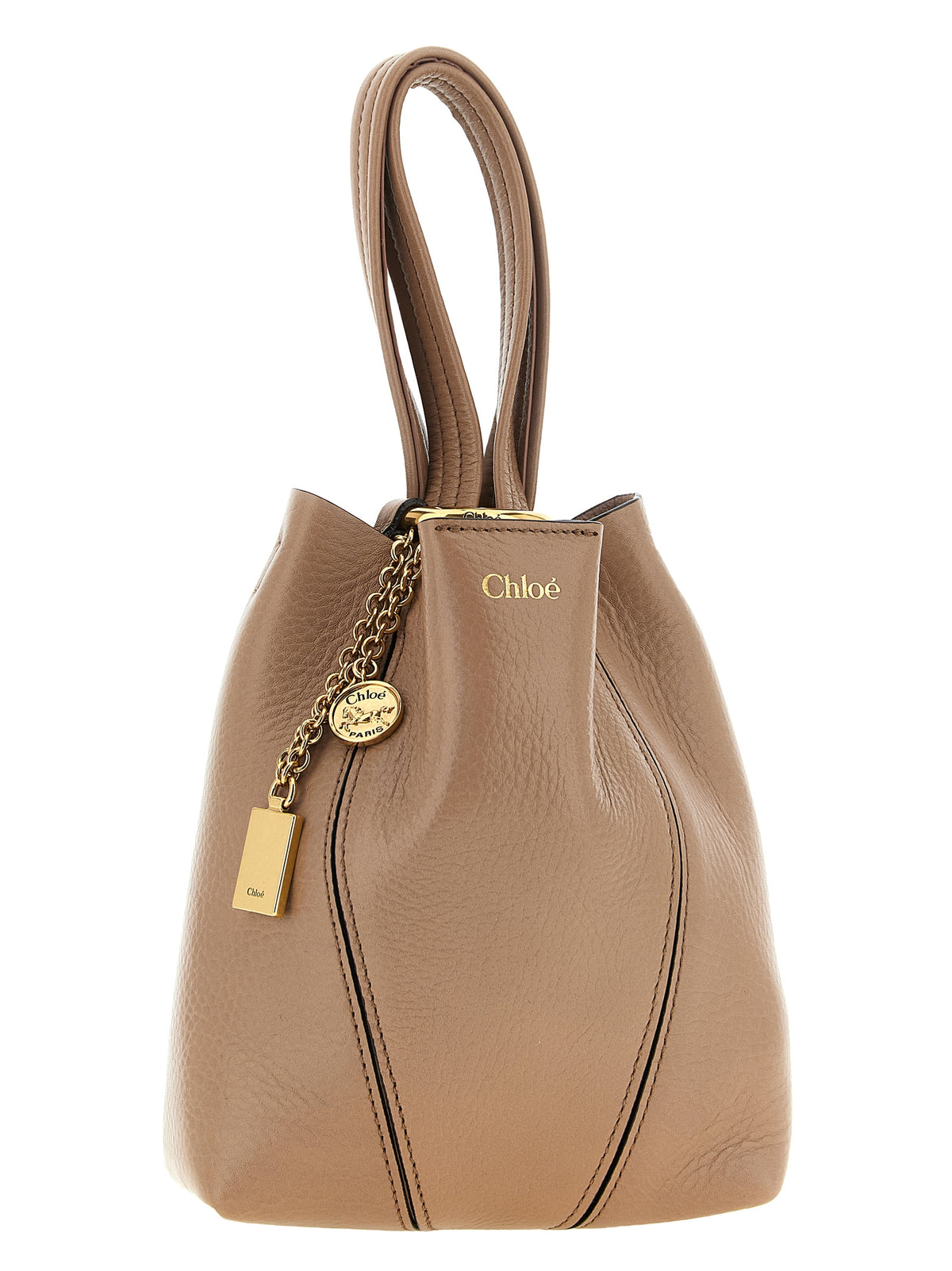Chloé Spin Tote Bag Small - Woodrose Grained Leather