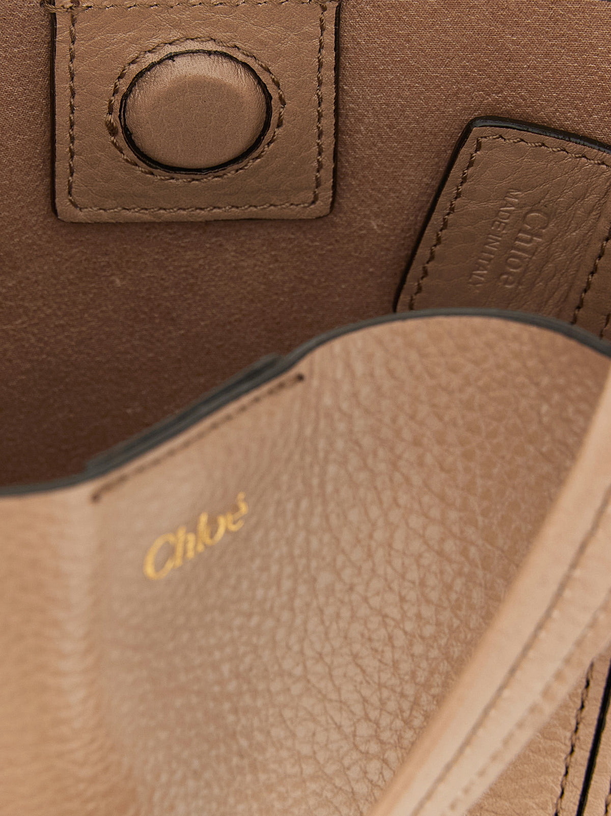 Chloé Spin Tote Bag Small - Woodrose Grained Leather