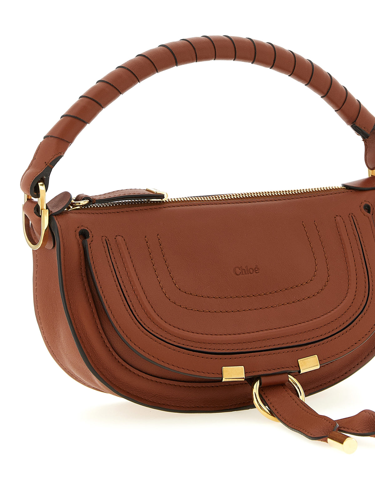 Chloé Mini Marcie Shoulder Bag - Clay Brown