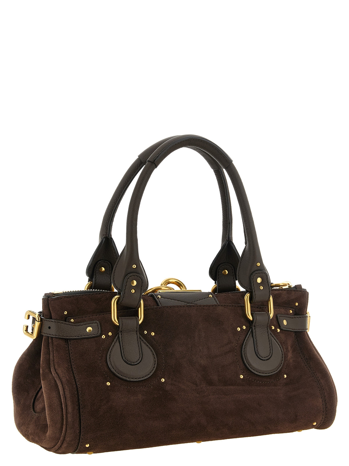 Chloé Paddington Bag in Suede Leather – Kohl Brown