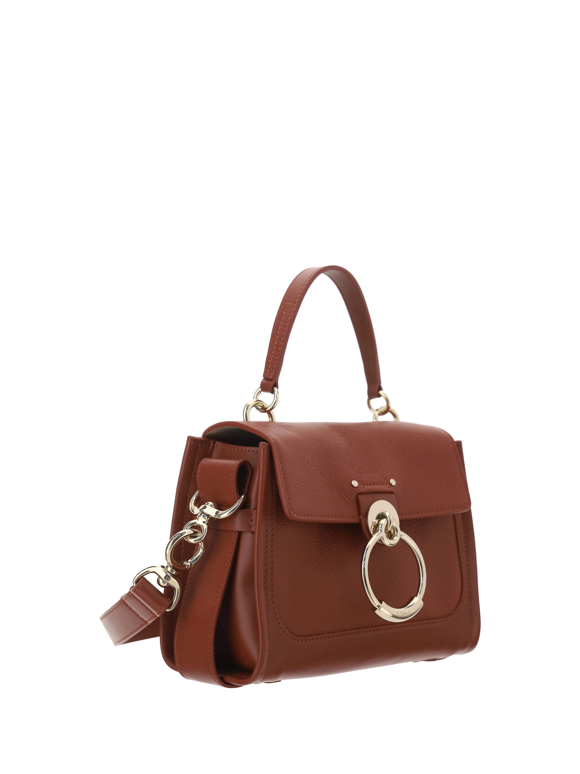 Chloé Small Tess Shoulder Bag - Sepia Brown