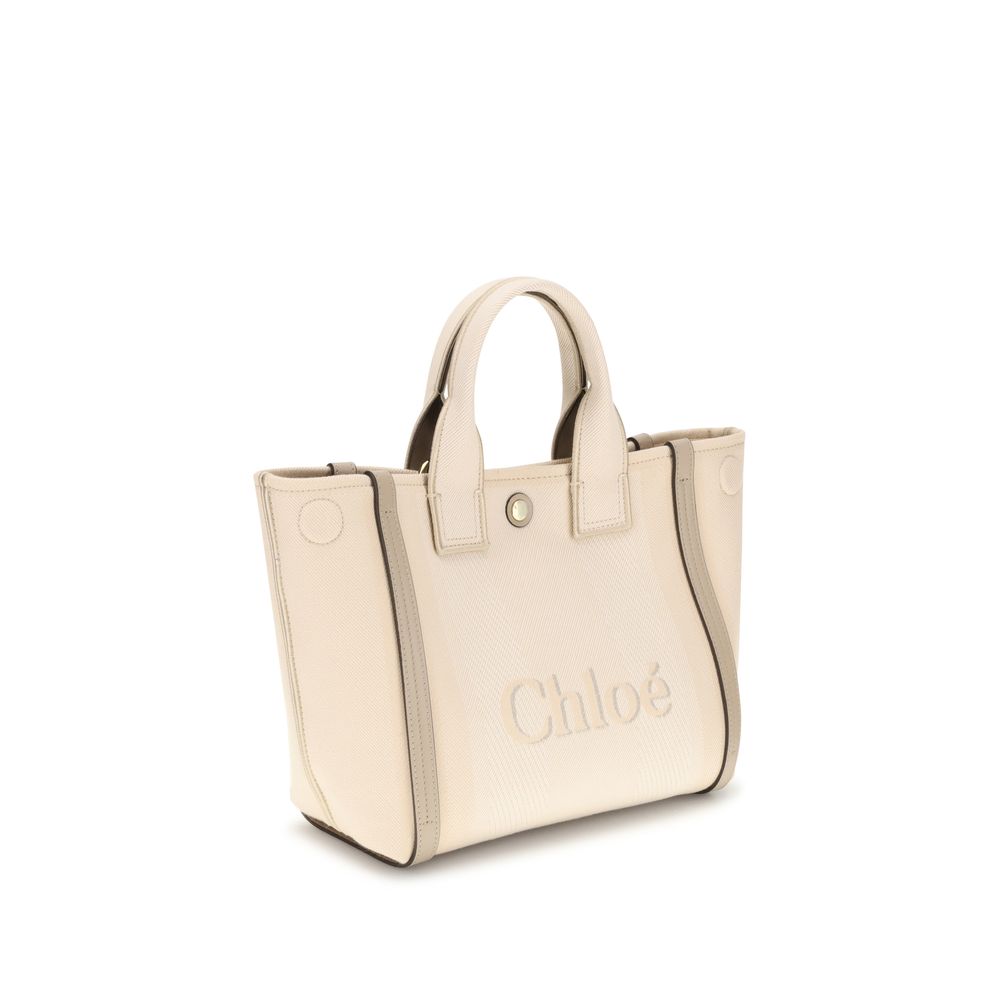 Chloé Carry Tote Bag Small - Blush Beige