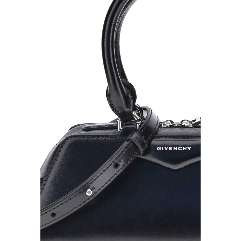 Givenchy Mini Antigona East-West Bag - Black Box Leather