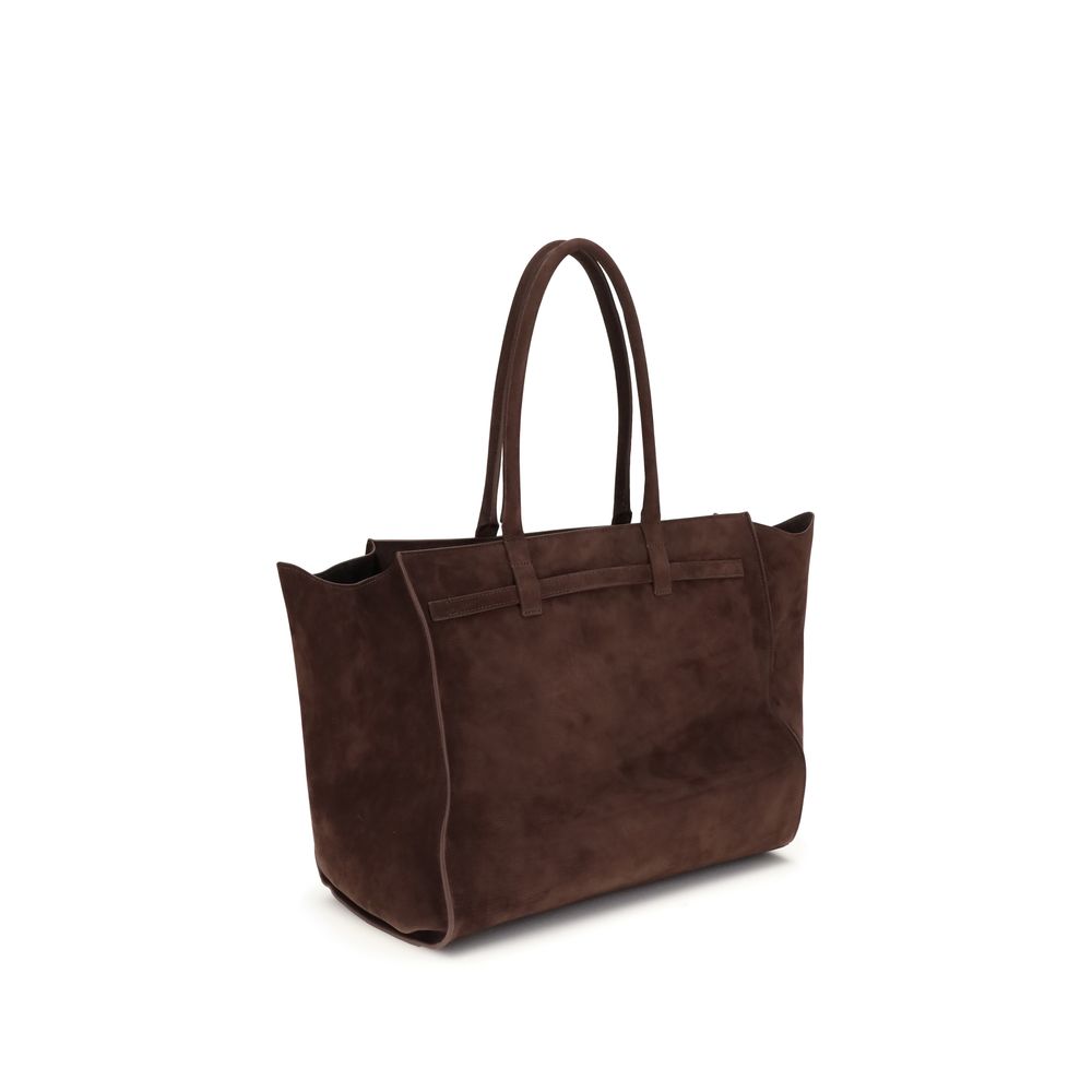 Benedetta Bruzziches Mame Weekend Suede Shoulder Bag - Mulled Wine