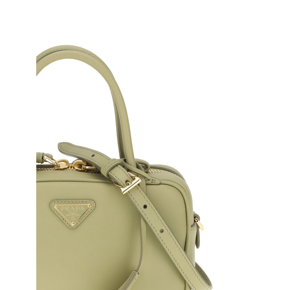 Prada Calf Leather Mini Handbag - Sage Green