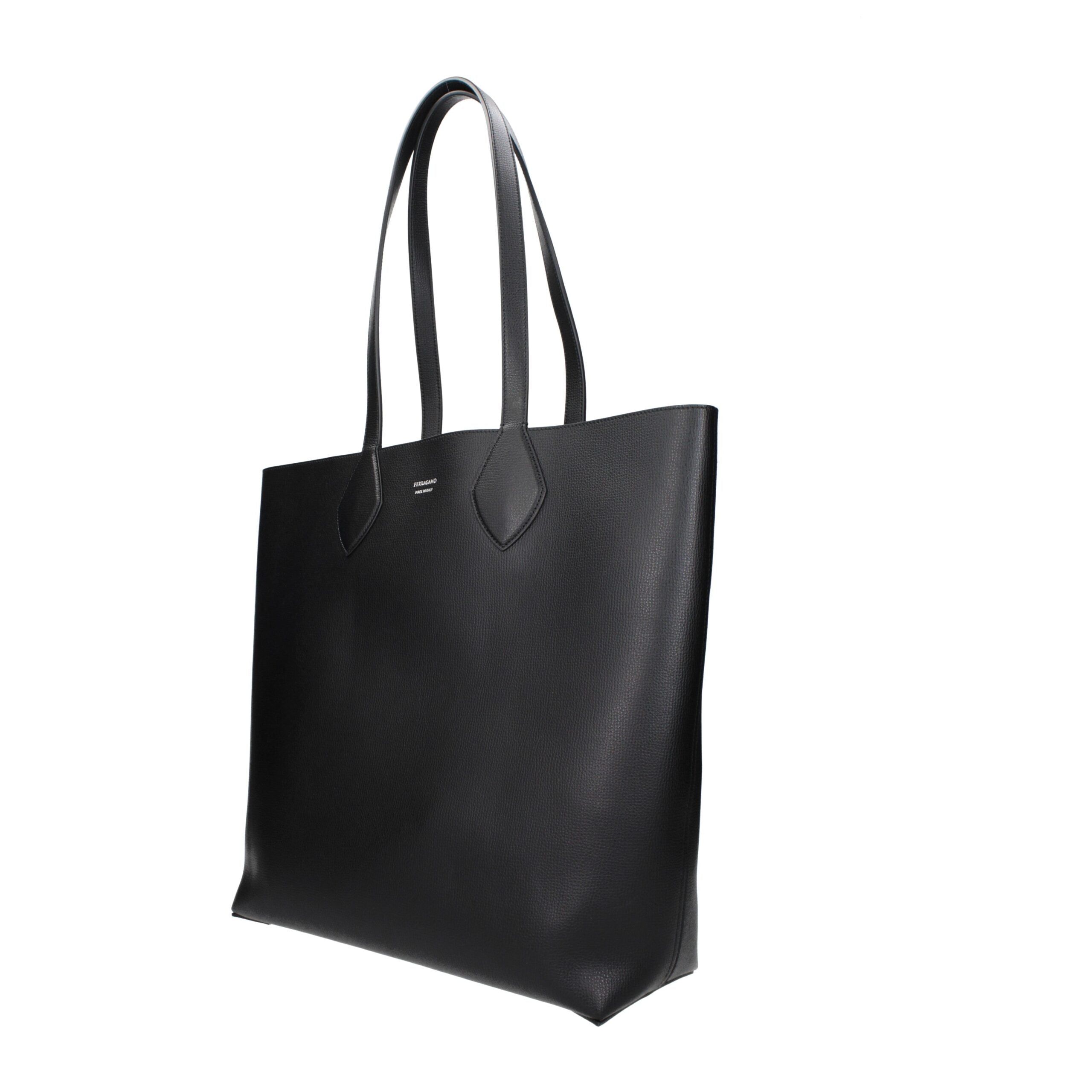 Salvatore Ferragamo Reversible Gancini Shopper Tote Bag - Black
