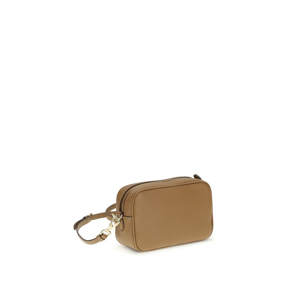 Prada Leather Mini Bag - Caramel with Gold Hardware