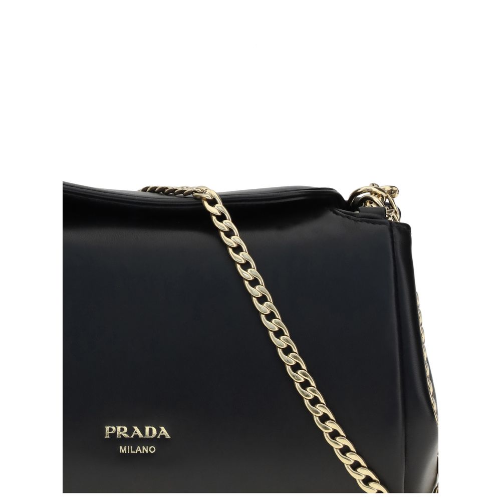Prada Tumulte Small Nappa Leather Bag - Black