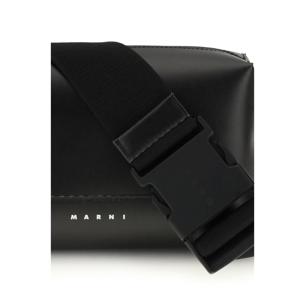 Marni Bumbag Shoulder Bag - Black Calfskin Leather