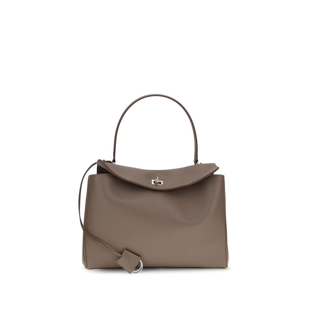 Balenciaga Rodeo Handbag Medium - Taupe Smooth Calfskin from The Exclusive Line Singapore.