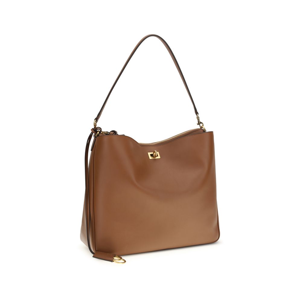 Balenciaga Rodeo Hobo Bag - Tan Leather