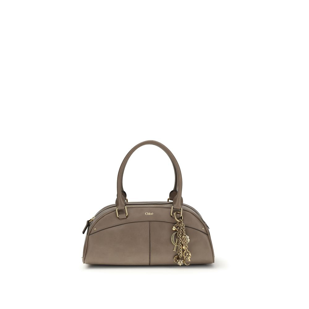 Chloé Bowling Bag - Gray Smooth Calfskin from The Exclusive Line Singapore.