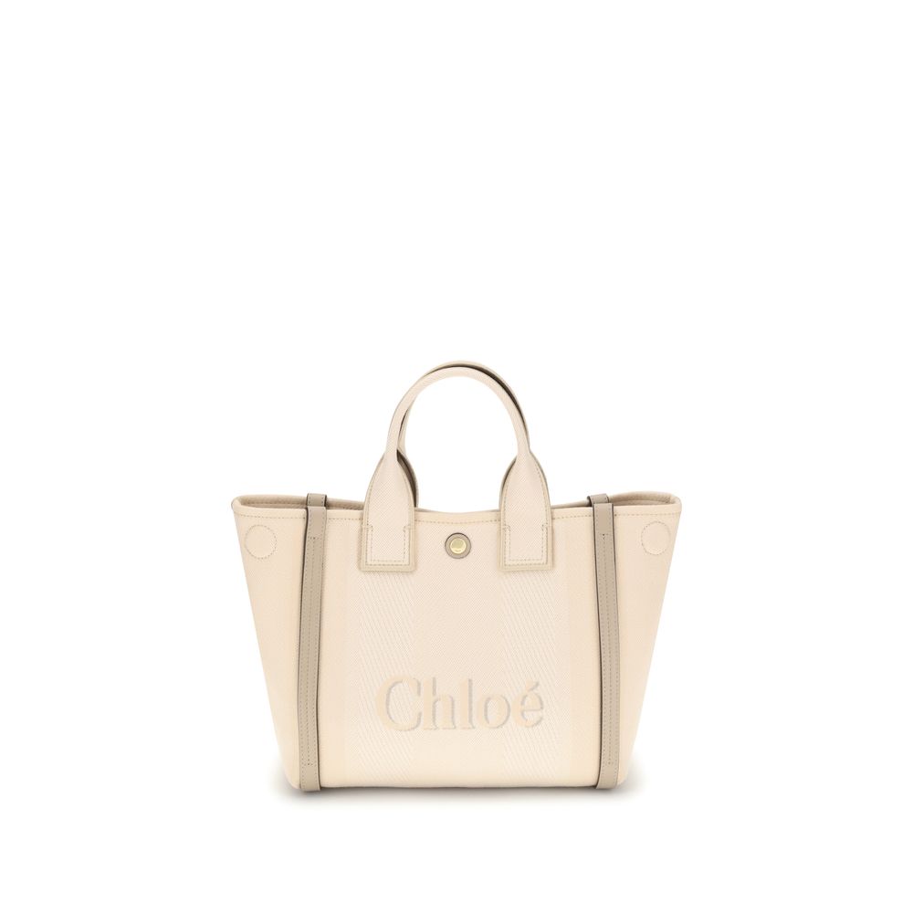 Chloé Carry Tote Bag Small - Blush Beige from The Exclusive Line Singapore.