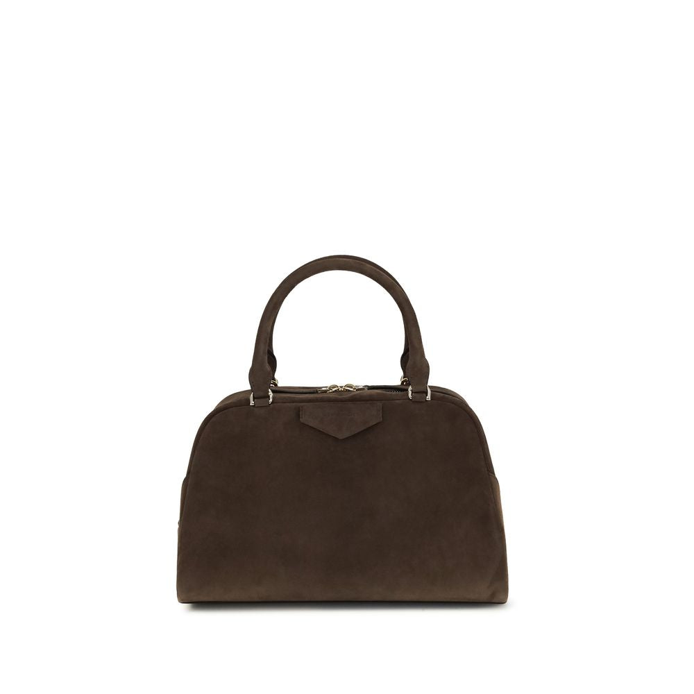 Givenchy Antigona East-West Medium Bowling Bag in Ebony Brown Suede Calfskin - The Exclusive Line Singapore Luxury Collection.