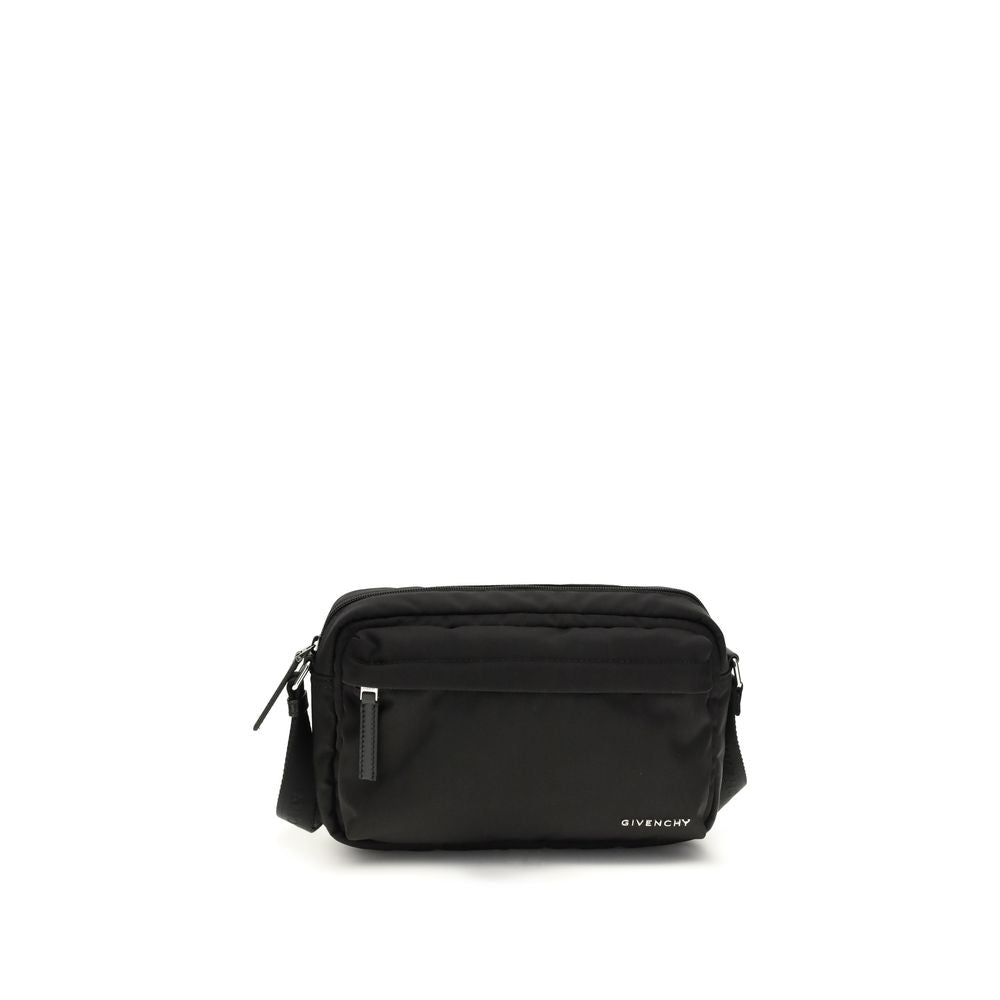 Givenchy Men's Essential U Crossbody Bag - Black Nylon from The Exclusive Line Singapore.