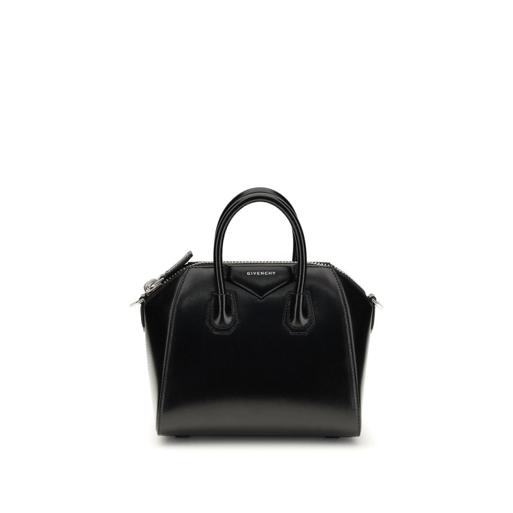 Givenchy Mini Antigona Bag - Black Box Leather from The Exclusive Line Singapore.