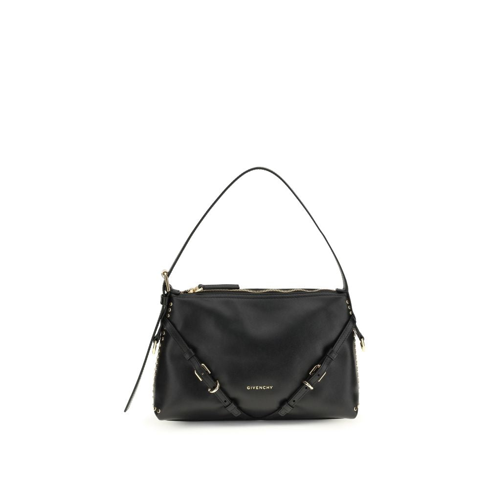 Givenchy Mini Voyou Bag - Black Smooth Leather with Studs from The Exclusive Line Singapore.