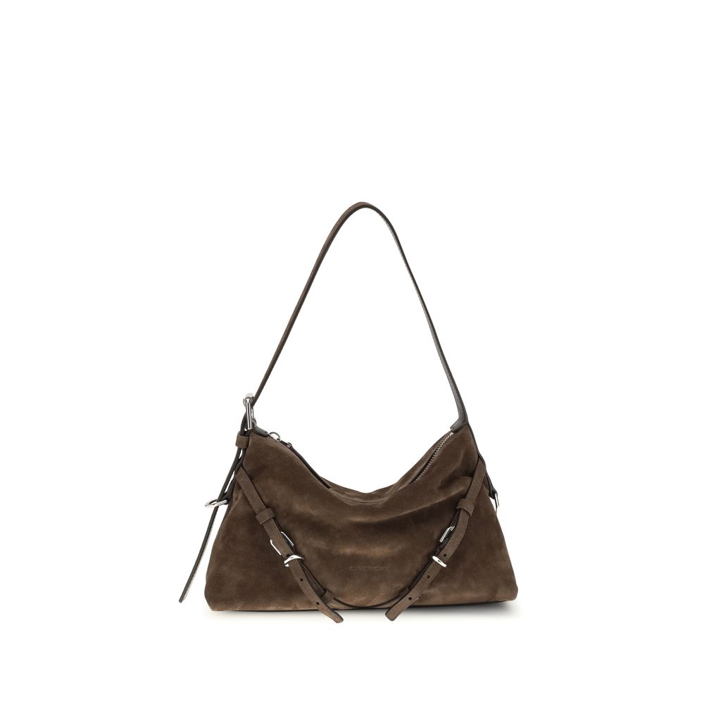 Givenchy Mini Voyou Bag - Dark Brown Suede from The Exclusive Line Singapore.
