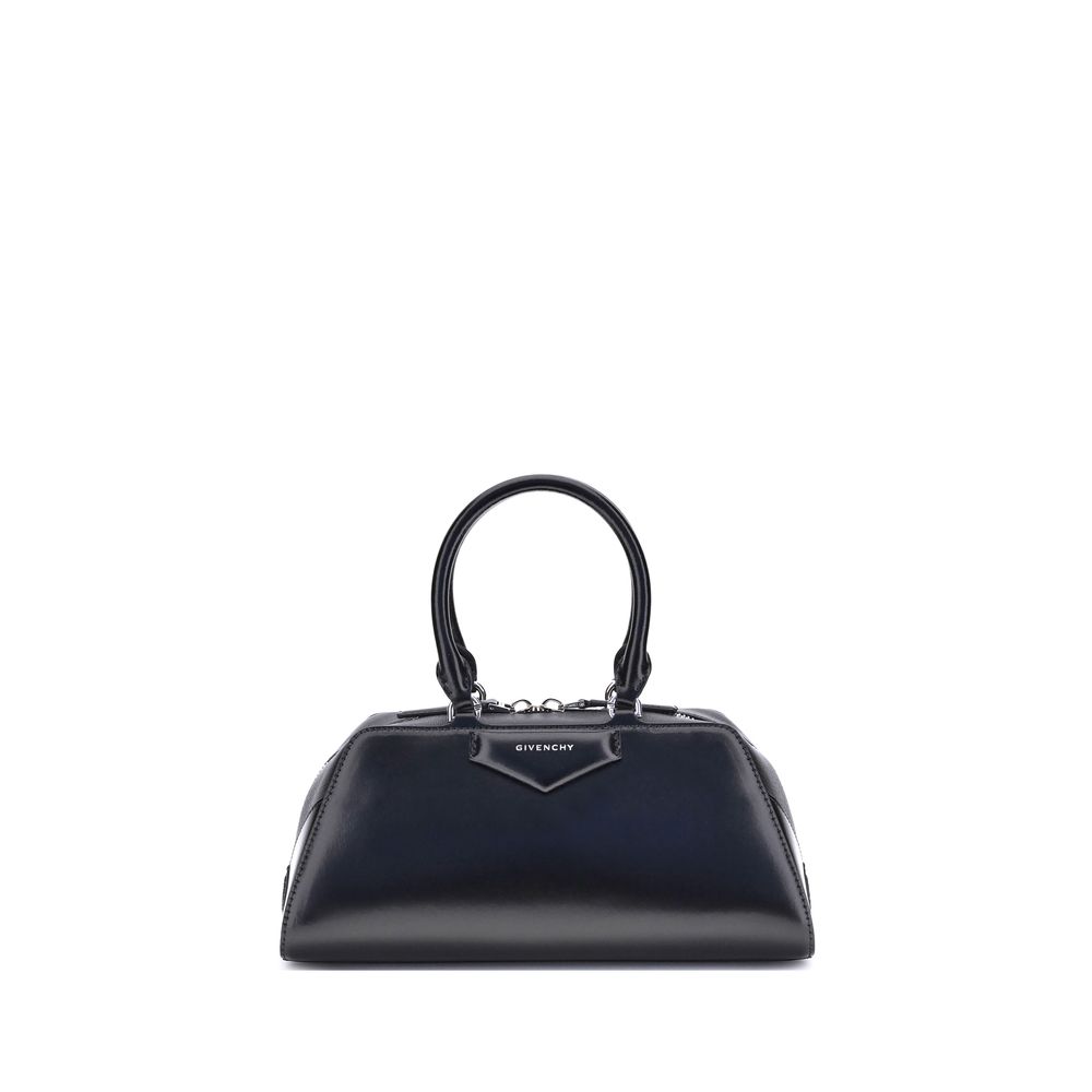Givenchy Small Antigona East-West Bag - Black Box Leather from The Exclusive Line Singapore.