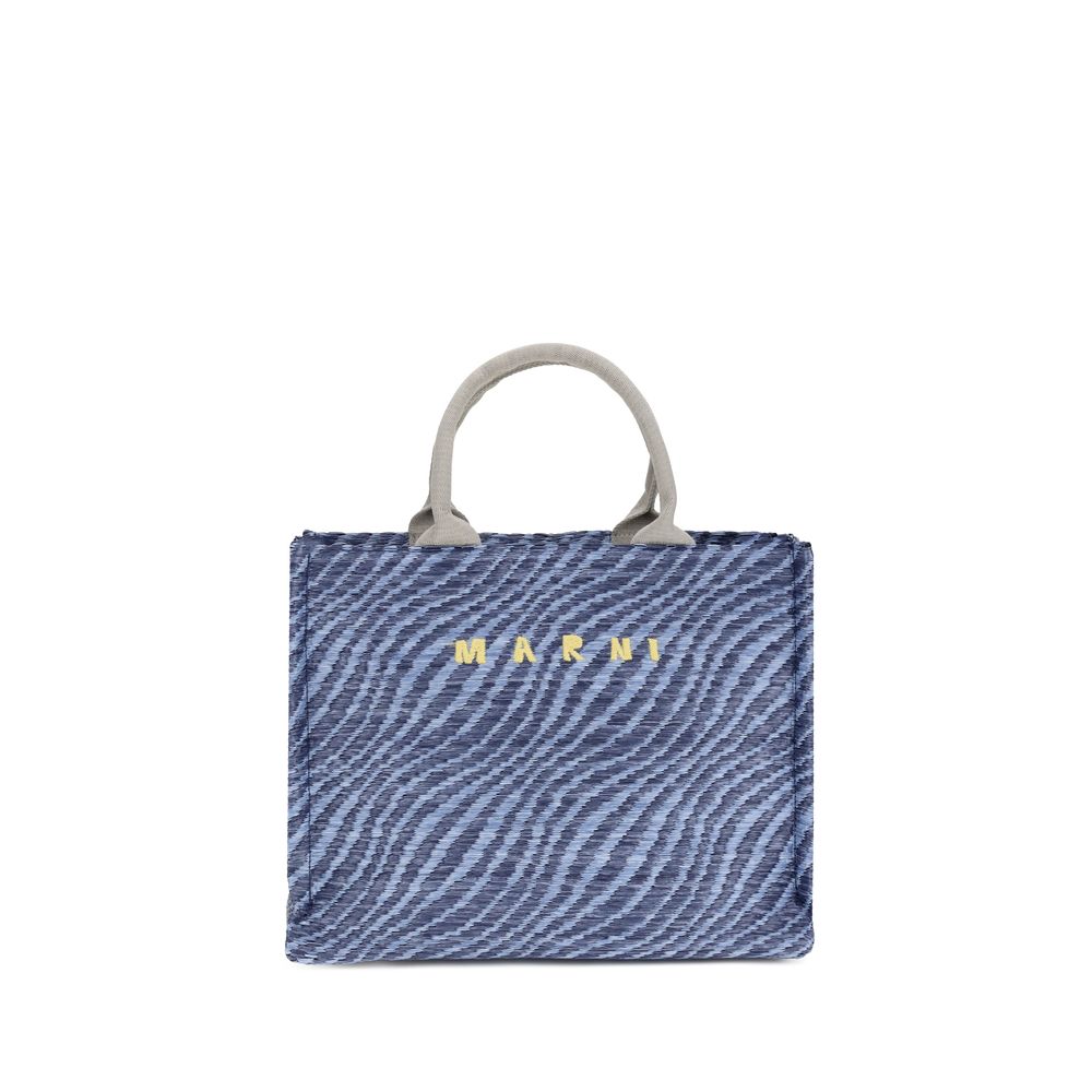 Marni Waves Tote Bag in Vividblu from The Exclusive Line Singapore.