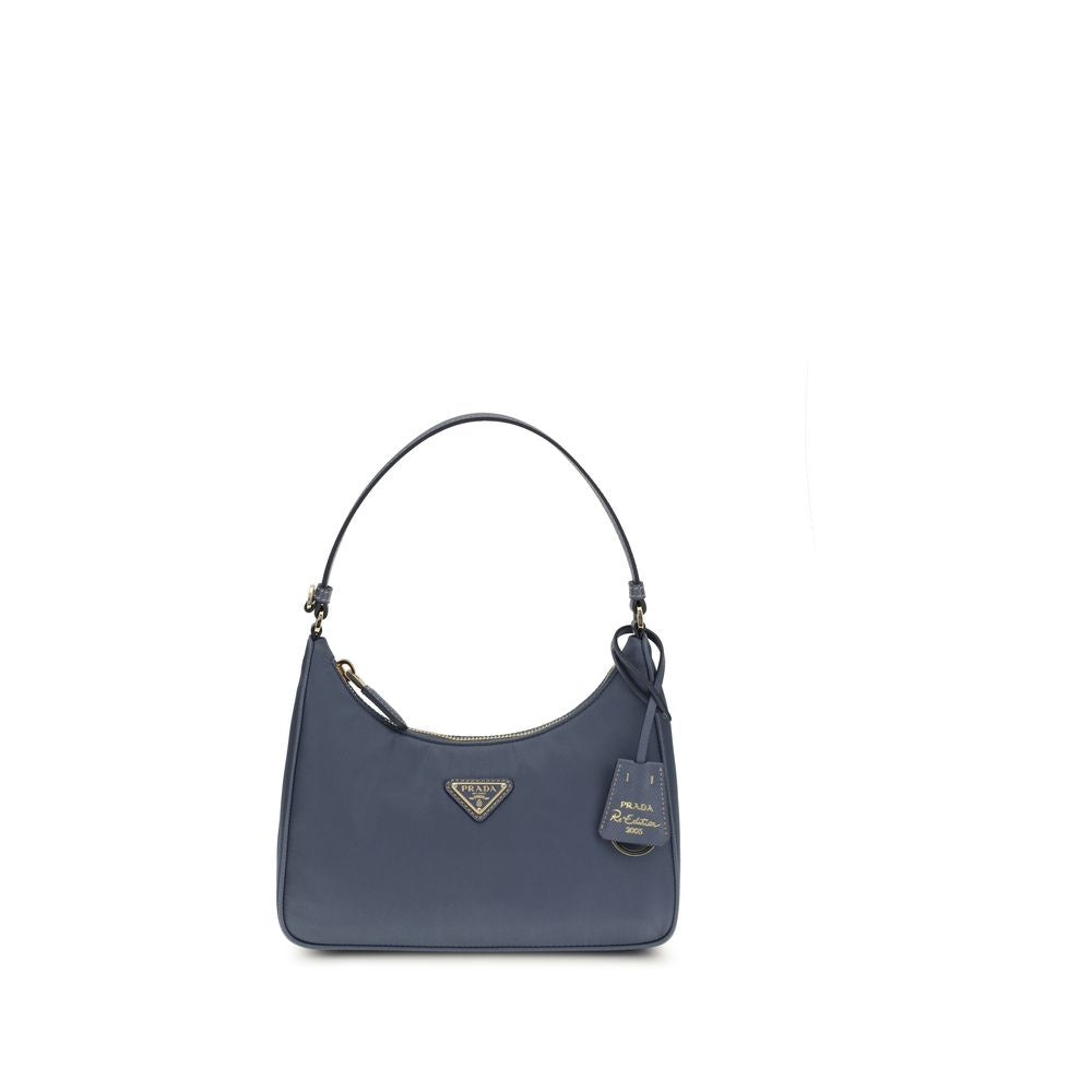 Prada Re-Edition 2005 Shoulder Bag in Blue from The Exclusive Line Singapore.