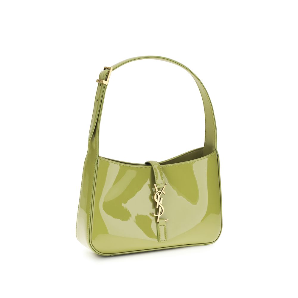 Saint Laurent Le 5 À 7 Patent Leather Bag - Wild Lime