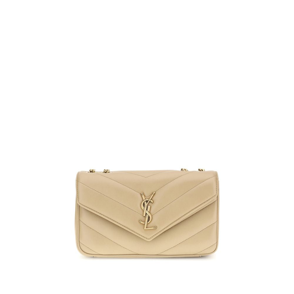 Saint Laurent Loulou Small in Cream Matelassé Lambskin from The Exclusive Line Singapore.