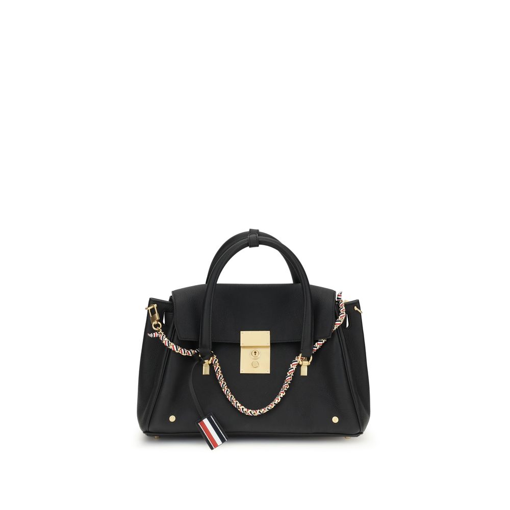 Thom Browne Bolton Bag Soft Pebble Grain Leather in Black from The Exclusive Line Singapore.