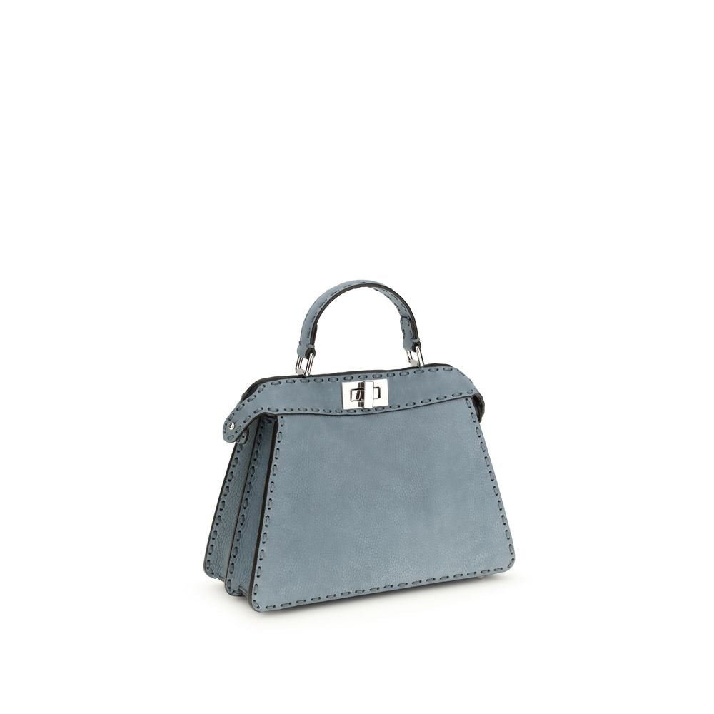 Fendi Peekaboo ISeeU Small - Mercury Blue Nubuck