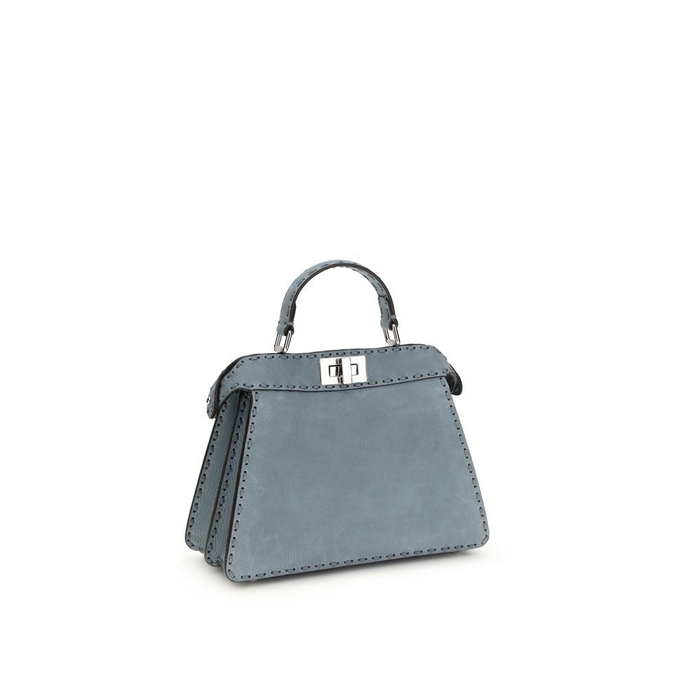 Fendi Peekaboo ISeeU Small - Mercury Blue Nubuck