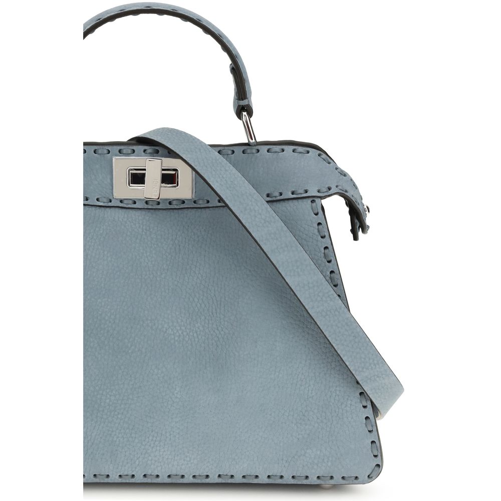 Fendi Peekaboo ISeeU Small - Mercury Blue Nubuck